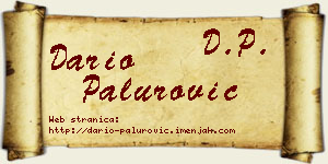 Dario Palurović vizit kartica